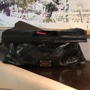 Nine West Faux Patent Leather Clutch